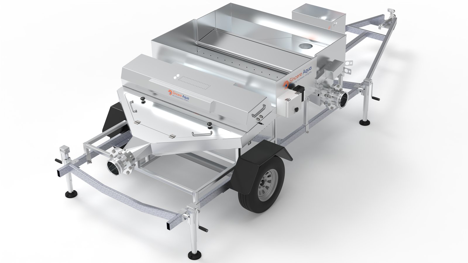 Sincere Aqua SC-60K trailer-mounted AI shrimp counter